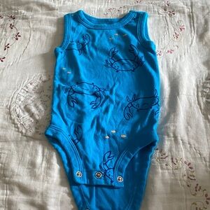 Carter's Vibrant Blue Bodysuit with Crab Design